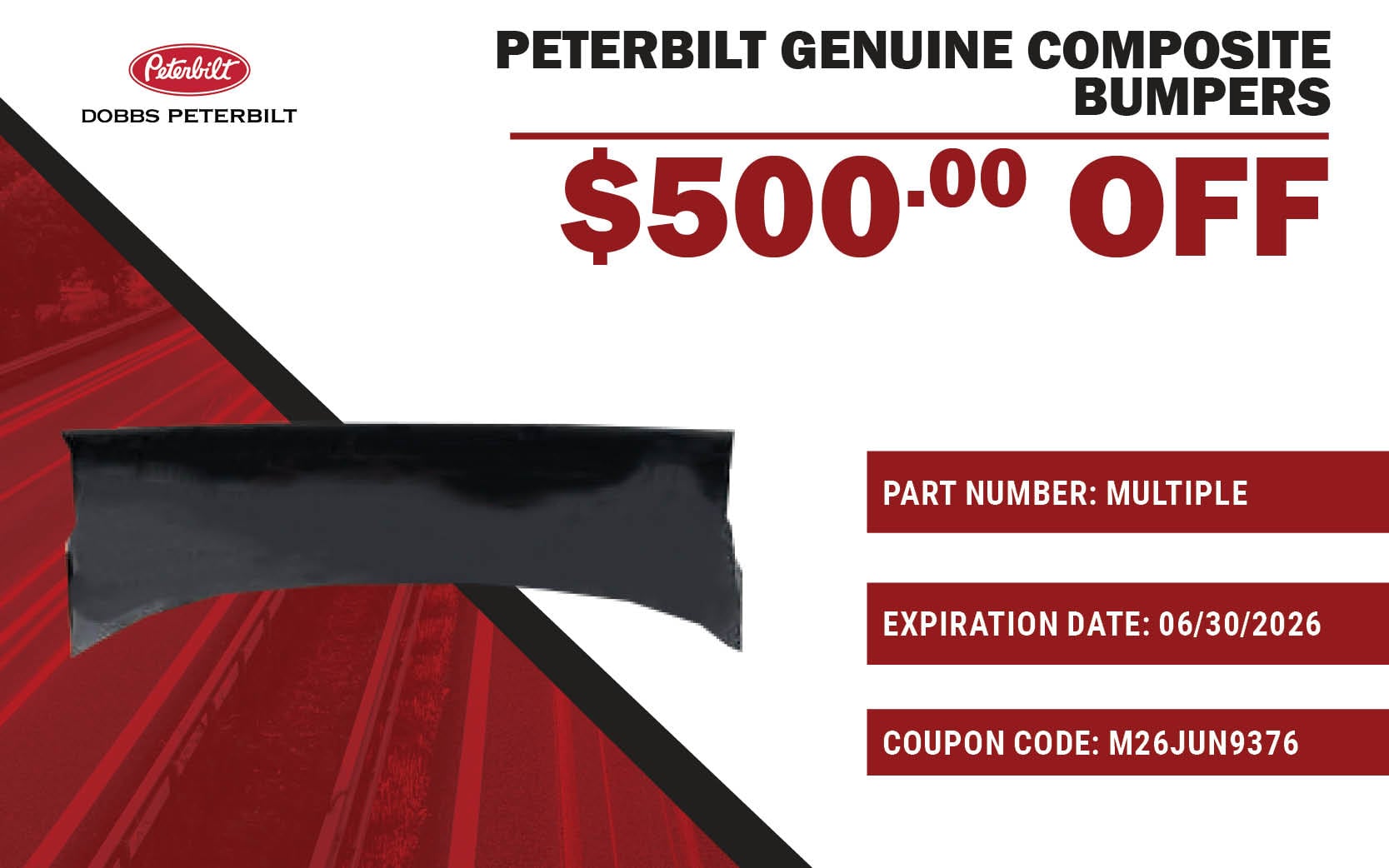 Peterbilt Genuine Composite Bumpers
